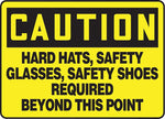 Accuform Safety Sign, Caution, 7" X 10", Adhesive Vinyl (MPPE441VS)
