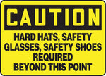 Accuform Safety Sign, Caution, 10" X 14", Adhesive Vinyl (MPPE722VS)