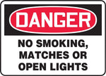 Accuform Safety Sign, Danger, 7" X 10", Adhesive Vinyl (MSMK135VS)