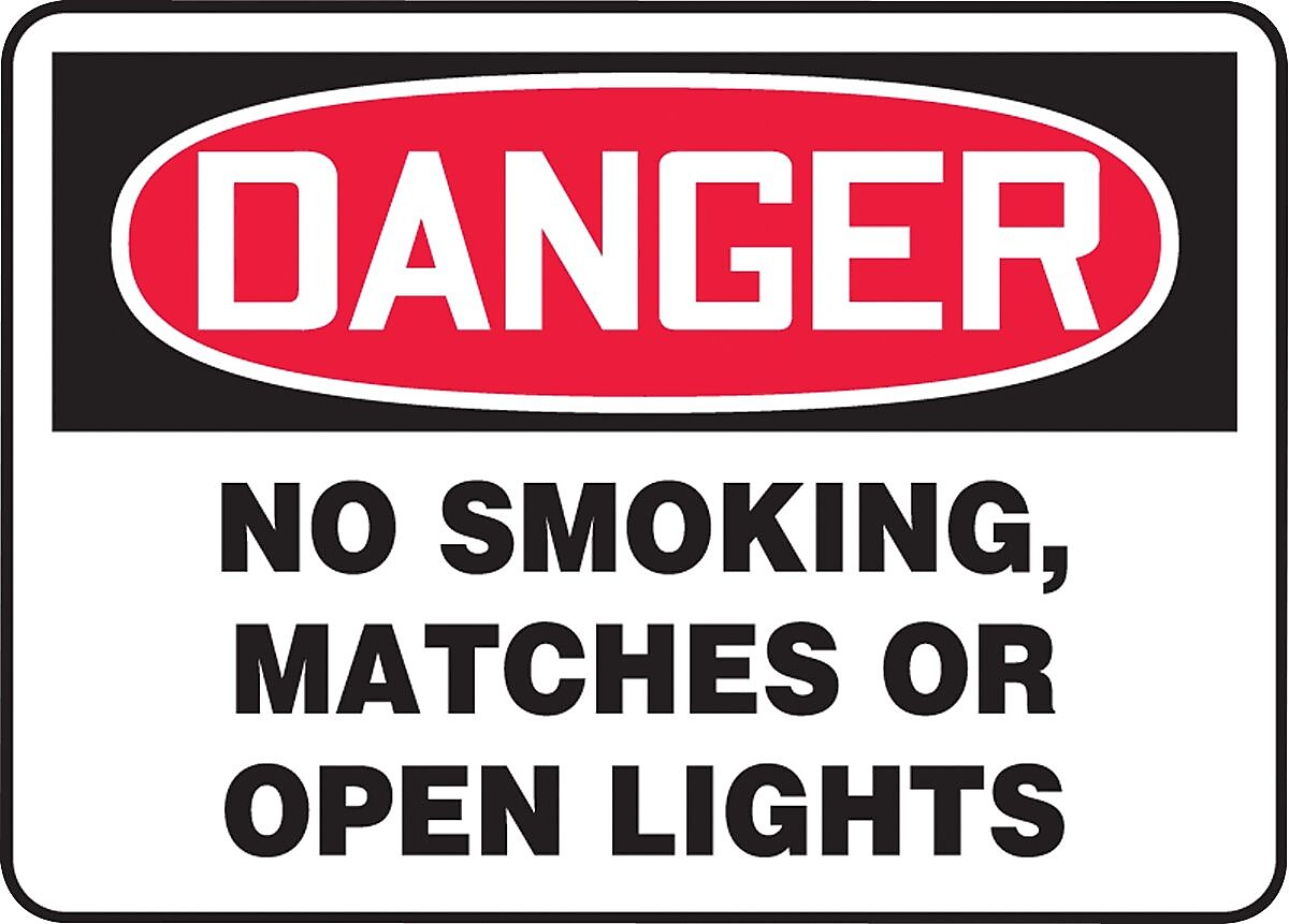 Accuform Safety Sign, Danger, 10" X 14", Adhesive Vinyl (MSMK136VS)