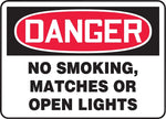 Accuform Safety Sign, Danger, 10" X 14", Adhesive Vinyl (MSMK136VS)