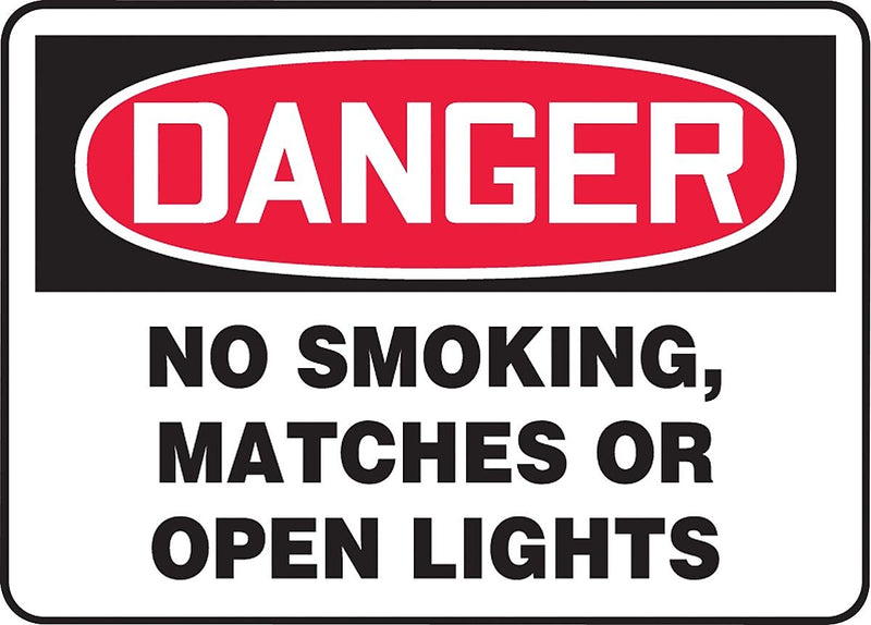 Accuform Safety Sign, Danger, 10" X 14", Adhesive Vinyl (MSMK136VS)
