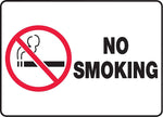 Accuform Safety Sign, No Smoking, 10" X 14", Adhesive Vinyl (MSMK948VS)