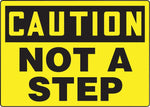 Accuform Signs® Safety Sign, Caution, 10" X 14", Adhesive Vinyl, Ea (MSTF649VS)