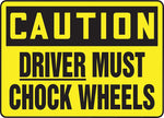 Accuform Safety Sign, Caution, 7" X 10", Adhesive Vinyl (MTKC609VS)