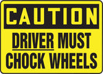 Accuform Signs® Safety Sign, Caution, 10" X 14", Adhesive Vinyl, Ea (MVHR626VS)