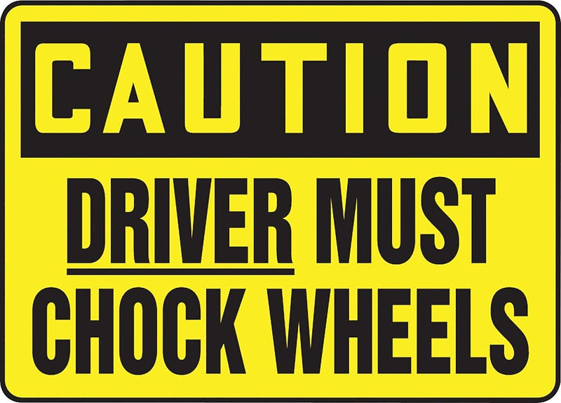 Accuform Signs® Safety Sign, Caution, 10" X 14", Adhesive Vinyl, Ea (MVHR626VS)