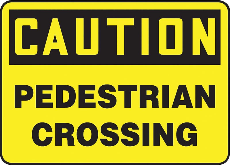 Accuform Safety Sign, Caution, 7" X 10", Adhesive Vinyl (MVHR680VS)