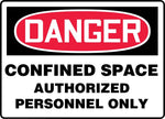 Accuform Safety Sign, Danger, 7" X 10", Adhesive Vinyl (MSCP140VS)