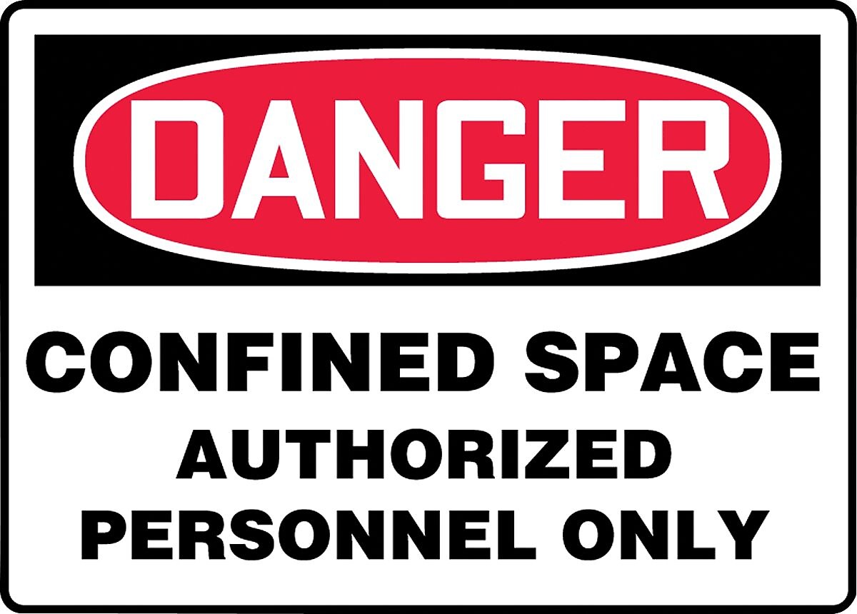 Accuform Safety Sign, Danger, 10" X 14", Plastic (MCSP141VP)