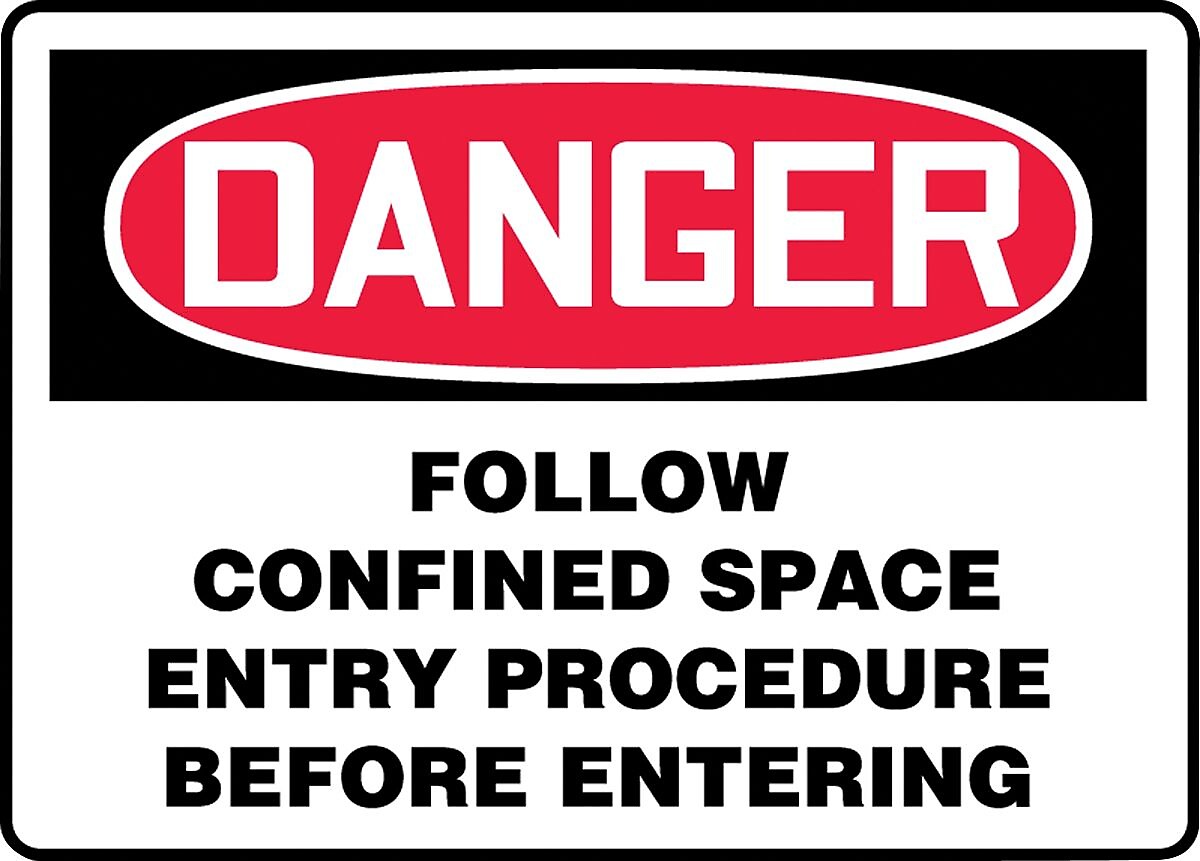 Accuform Signs® Safety Sign, Danger, 10" X 14", Plastic, Ea