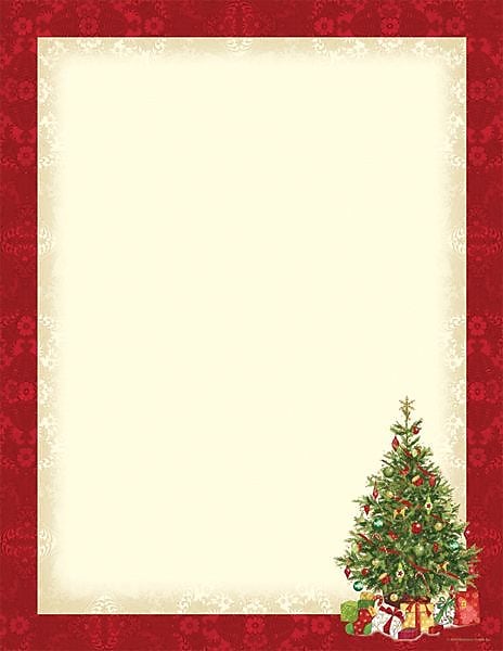 Great Papers Holiday Stationery Lacy Tree, 80/Pack (2011864)