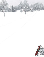 Great Papers Holiday Stationery Winter Scene & Sled, 80/Count (2011872)