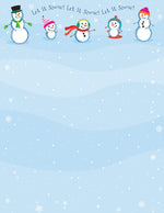 Great Papers! Let It Snowmen Letterhead, 80/Pack