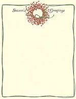 Great Papers® Holiday Stationery Season's Greetings Wreath, 80/Count