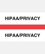 Medical Arts Press® Standard Preprinted Chart Divider Tabs, HIPAA/Privacy, Red