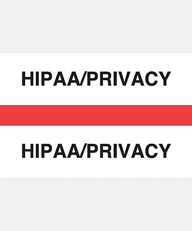 Medical Arts Press® Standard Preprinted Chart Divider Tabs, HIPAA/Privacy, Red