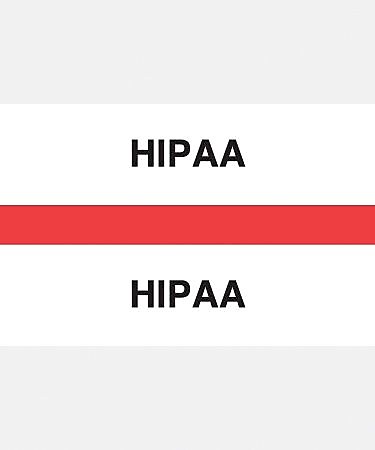 Medical Arts Press® Standard Preprinted Chart Divider Tabs, HIPAA, Red