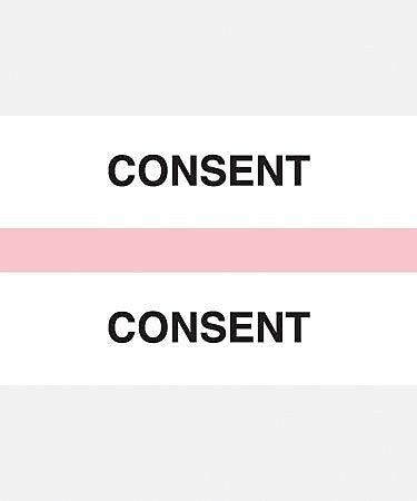 Medical Arts Press® Standard Preprinted Chart Divider Tabs, Consent, Pink