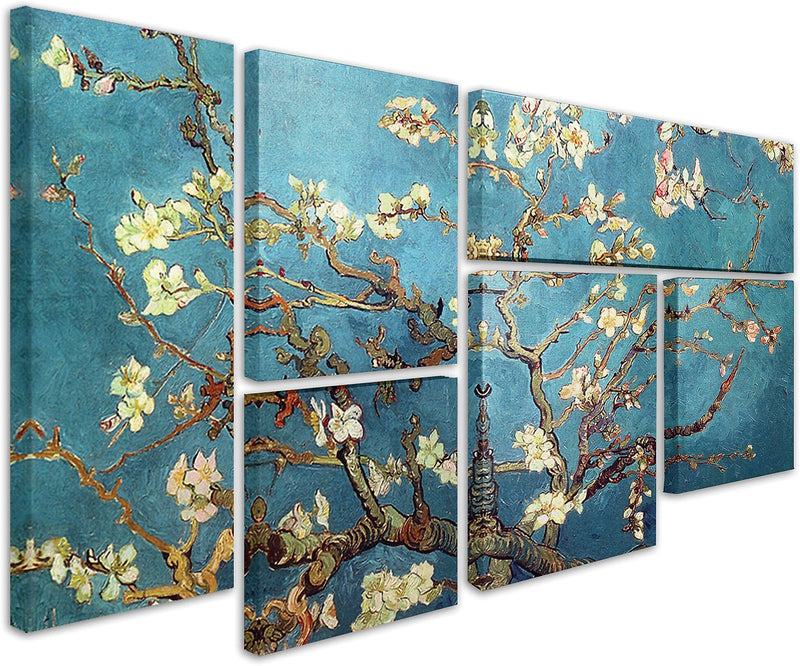 Vincent van Gogh 'Almond Blossoms' Gallery-Wrapped Canvas Art, 6-Panel Set