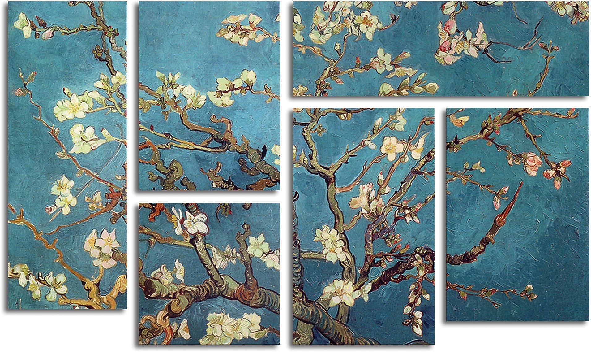 Vincent van Gogh 'Almond Blossoms' Gallery-Wrapped Canvas Art, 6-Panel Set
