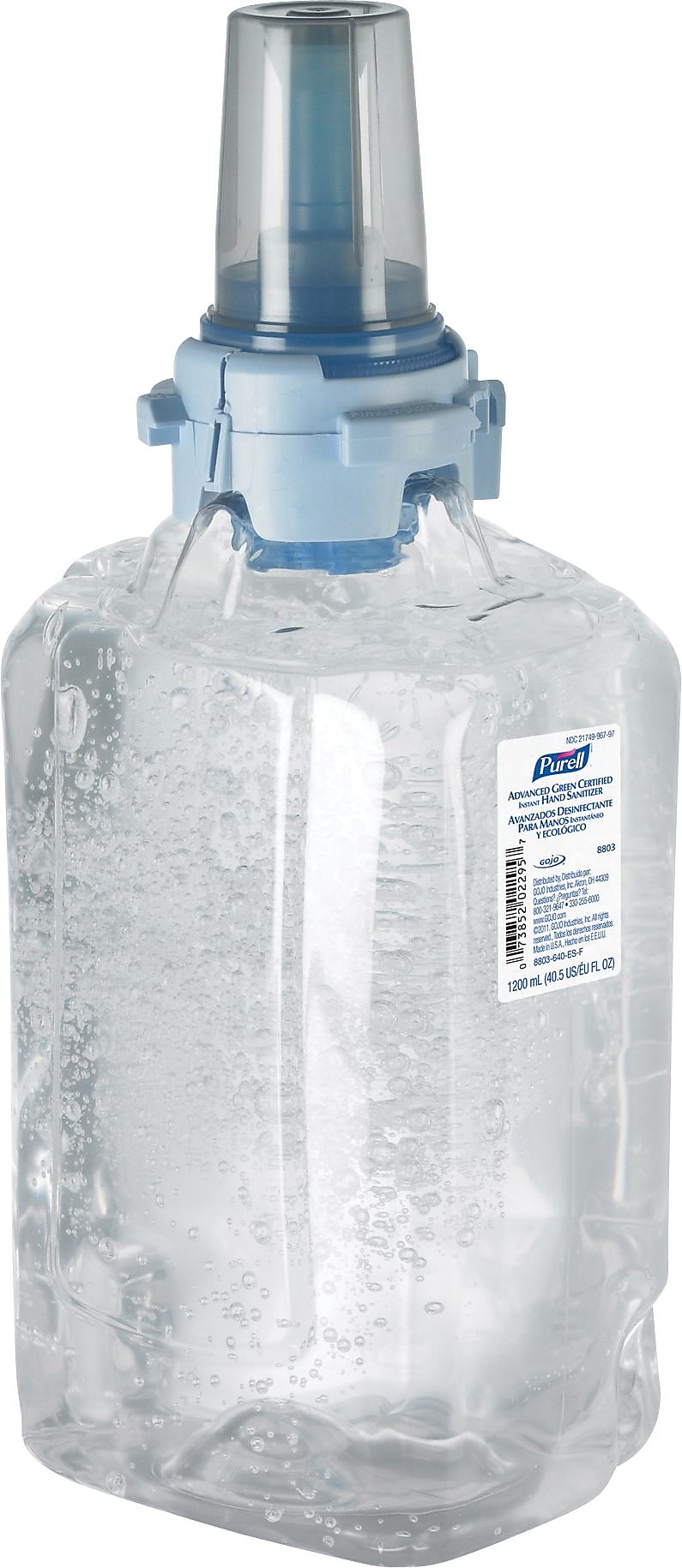 PURELL Advanced 70% Alcohol Gel Hand Sanitizer Refill for ADX 12 Dispenser, 1200 mL., 3/Carton (8803-03)