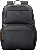 Solo New York Urban Backpack For 17.3" Notebook, Black/Orange