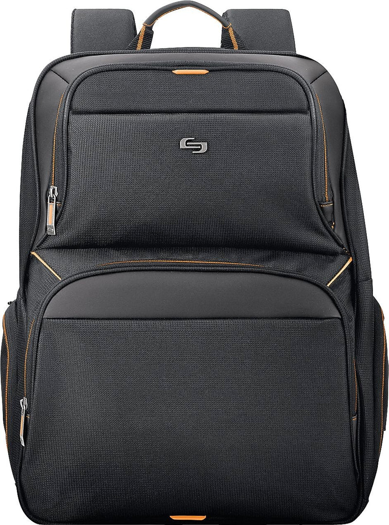 Solo New York Urban Backpack For 17.3" Notebook, Black/Orange