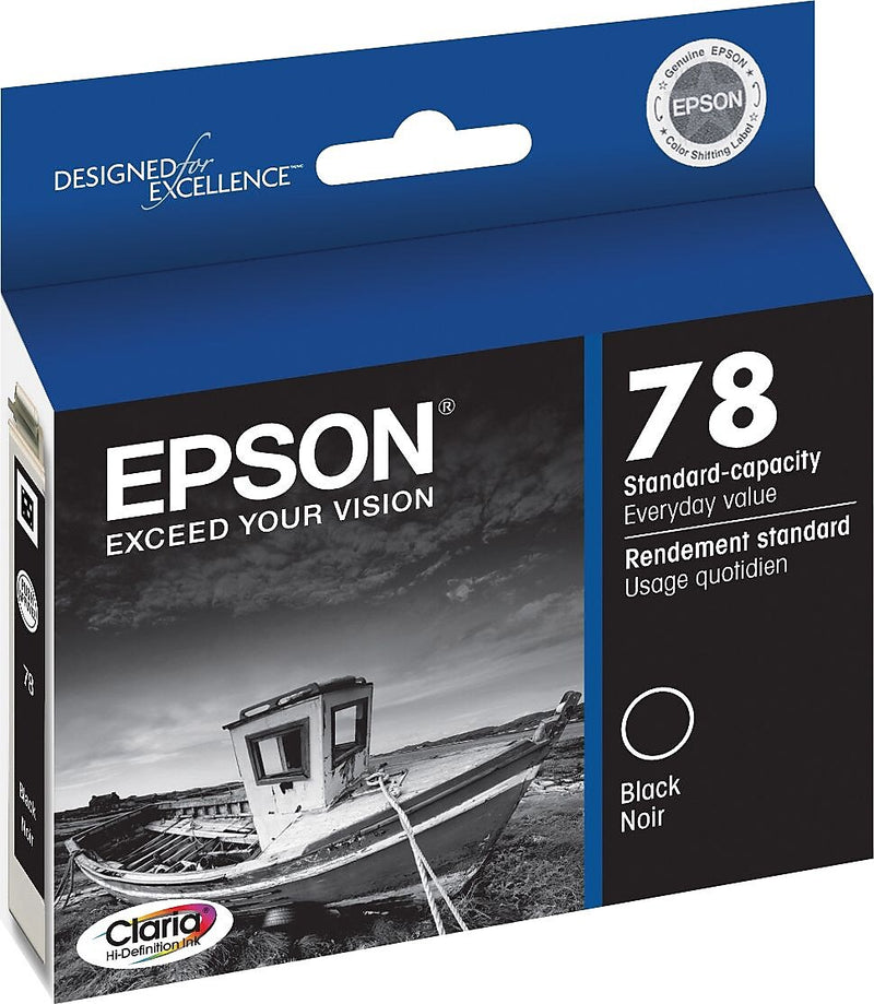 Epson T78 Black Standard Yield Ink Cartridge   (T078120)