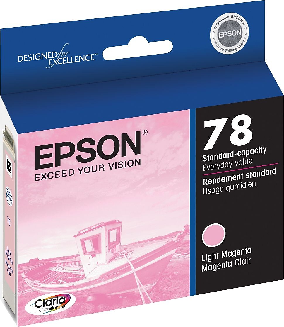 Epson T78 Light Magenta Standard Yield Ink Cartridge