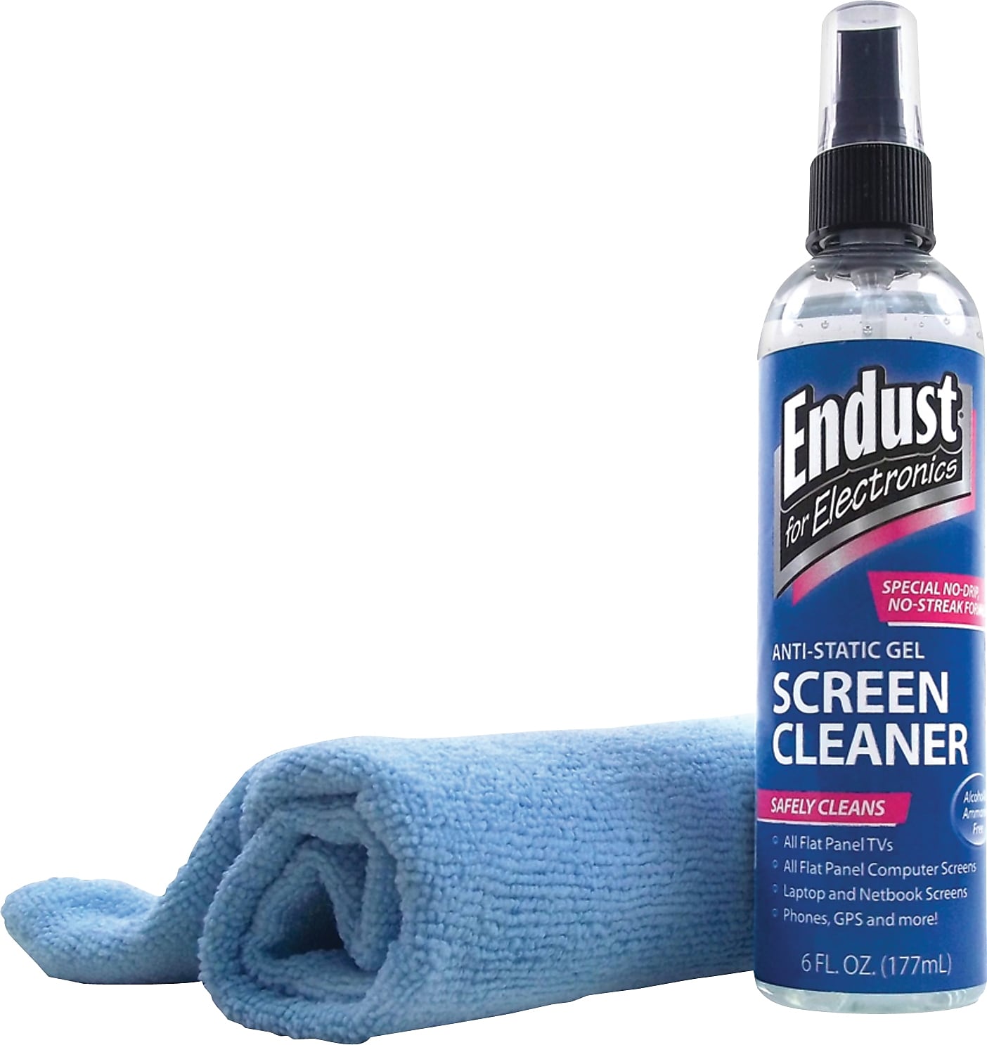 Endust® 12275 Screen Cleaner With Micro Fiber Towel Combo For LCD/Plasma Monitor, 5/Pack