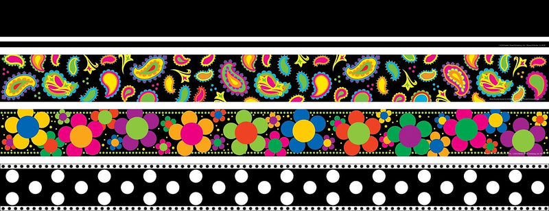 Barker Creek Double-Sided Border Set, 35" x 3", Graphic Design, 4 designs, 48/Set (SS0956)