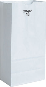 10# Paper Bag, 35-Lb Base Weight, White, 6-5/16 X 4-3/16 X 13-3/8, 500-Bundle