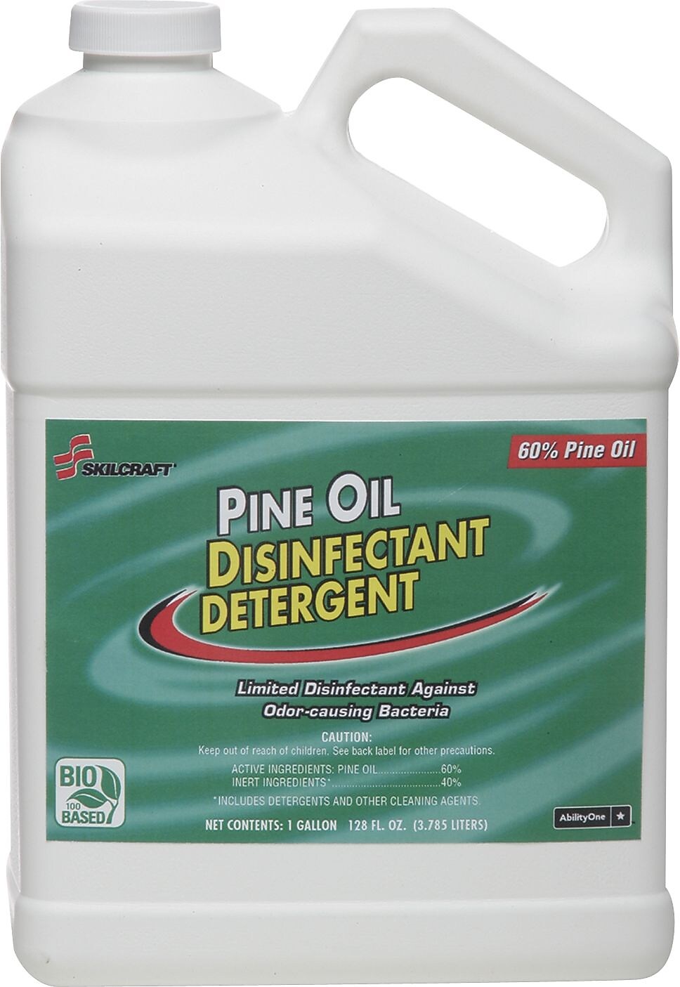 AbilityOne Pine Oil Disinfectant Detergent, 1 gal Bottles