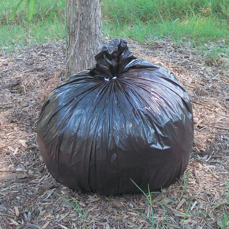 AbilityOne SKILCRAFT Recycled Content Trash Can Liners, 30 gal, 1.3 mil, 30" x 39", Black/Brown, 100/Carton (NSN3862290)