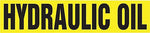 Accuform HYDRAULIC OIL Snap Tite Stock Pipe Marker For 3/4" - 1 1/4"Dia. Pipe, Black/Yellow (RPK443STA)