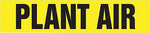 Accuform PLANT AIR Snap Tite Stock Pipe Marker For 2 1/4" - 3"Dia. Pipe, Black/Yellow (RPK563STC)