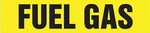 Accuform FUEL GAS Snap Tite Stock Pipe Marker For 3/4" - 1 1/4"Dia. Pipe, Black/Yellow (RPK333STA)