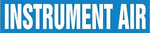 Accuform INSTRUMENT AIR Snap Tite Stock Pipe Marker For 2 1/4" - 3"Dia. Pipe, White/Blue (RPK471STC)