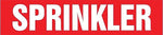 Accuform SPRINKLER Snap Tite Stock Pipe Marker For 2 1/4" - 3"Dia. Pipe, White/Red (RPK661STC)