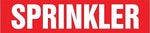 Accuform SPRINKLER Self Stick Stock Pipe Marker For 3/4" - 1 1/4"Dia. Pipe, White/Red (RPK661SSA)