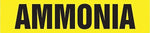 Accuform AMMONIA Snap Tite Stock Pipe Marker For 2 1/4" - 3"Dia. Pipe, Black/Yellow (RPK137STC)