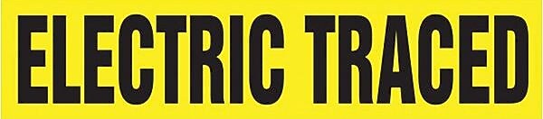 Accuform ELECTRIC TRACED Snap Tite Stock Pipe Marker For 2 1/4" - 3"Dia. Pipe, Black/Yellow (RPK305STC)