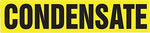 Accuform CONDENSATE Snap Tite Stock Pipe Marker For 1 1/2" - 2"Dia. Pipe, Black/Yellow (RPK229STB)