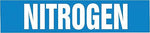Accuform NITROGEN Snap Tite Stock Pipe Marker For 1 1/2" - 2"Dia. Pipe, White/Blue (RPK533STB)