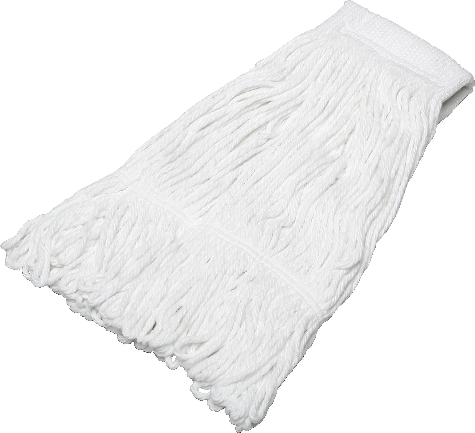 AbilityOne SKILCRAFT Looped End Finishing Mop, Rayon, Polyester, Yarn, Mesh, Acrylic