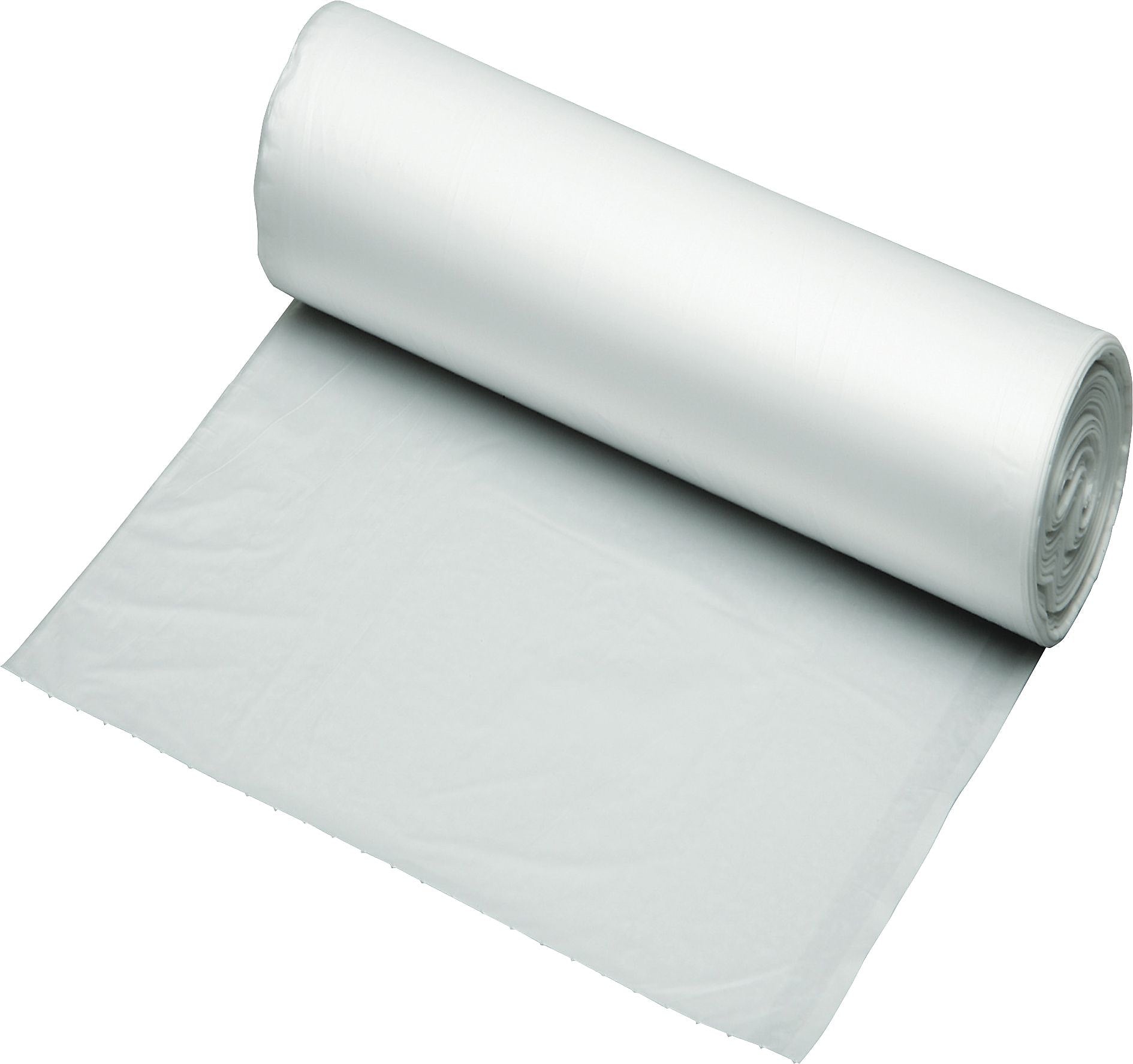 AbilityOne SKILCRAFT Coreless Roll Can Liners, High Density, 24"x24", 10 gal, 0.24 mil (6 Micron) Thick, 1000/BX, Natural
