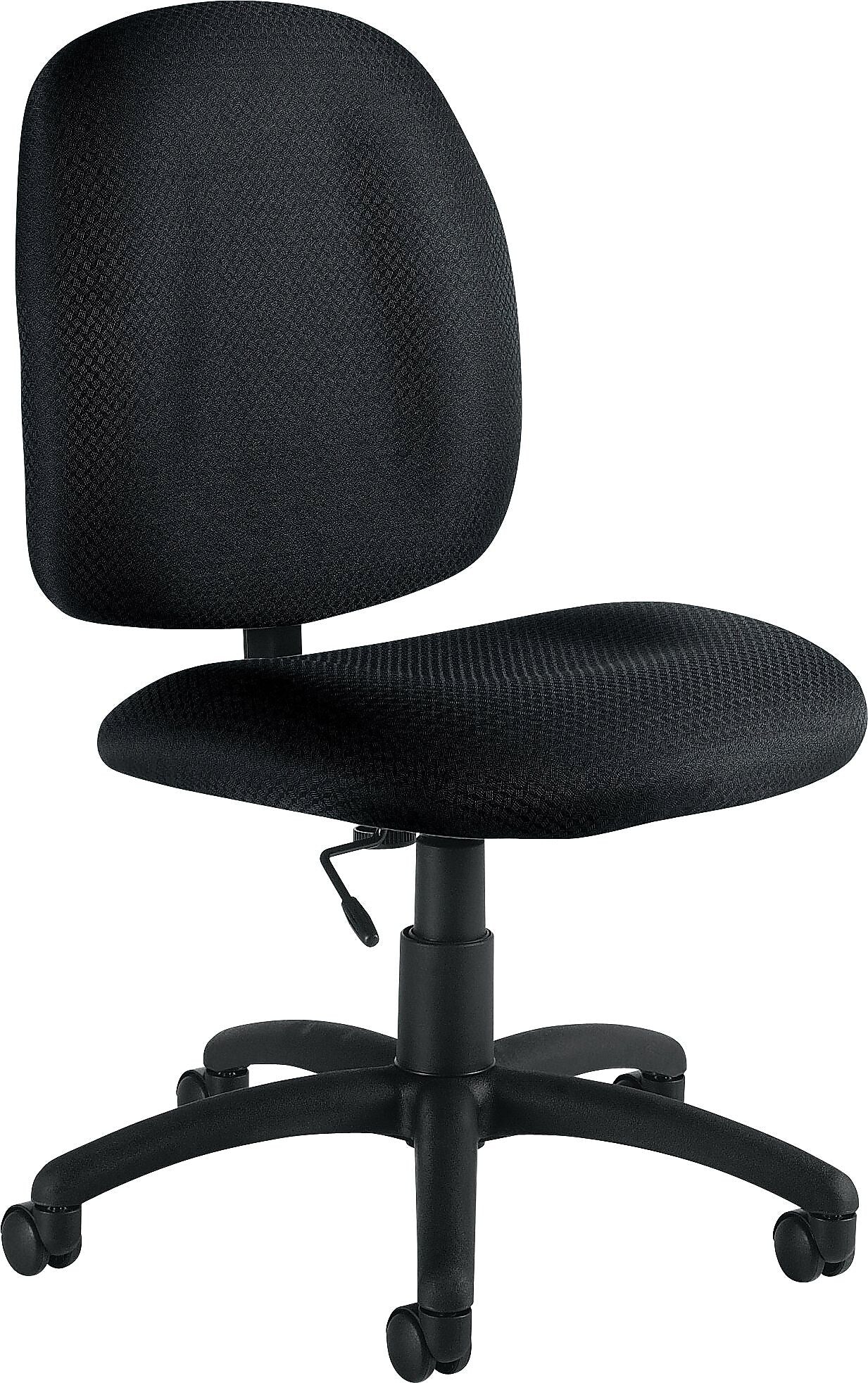 Offices To Go Fabric Armless Task Chair, Black (OTG11650-QL10)