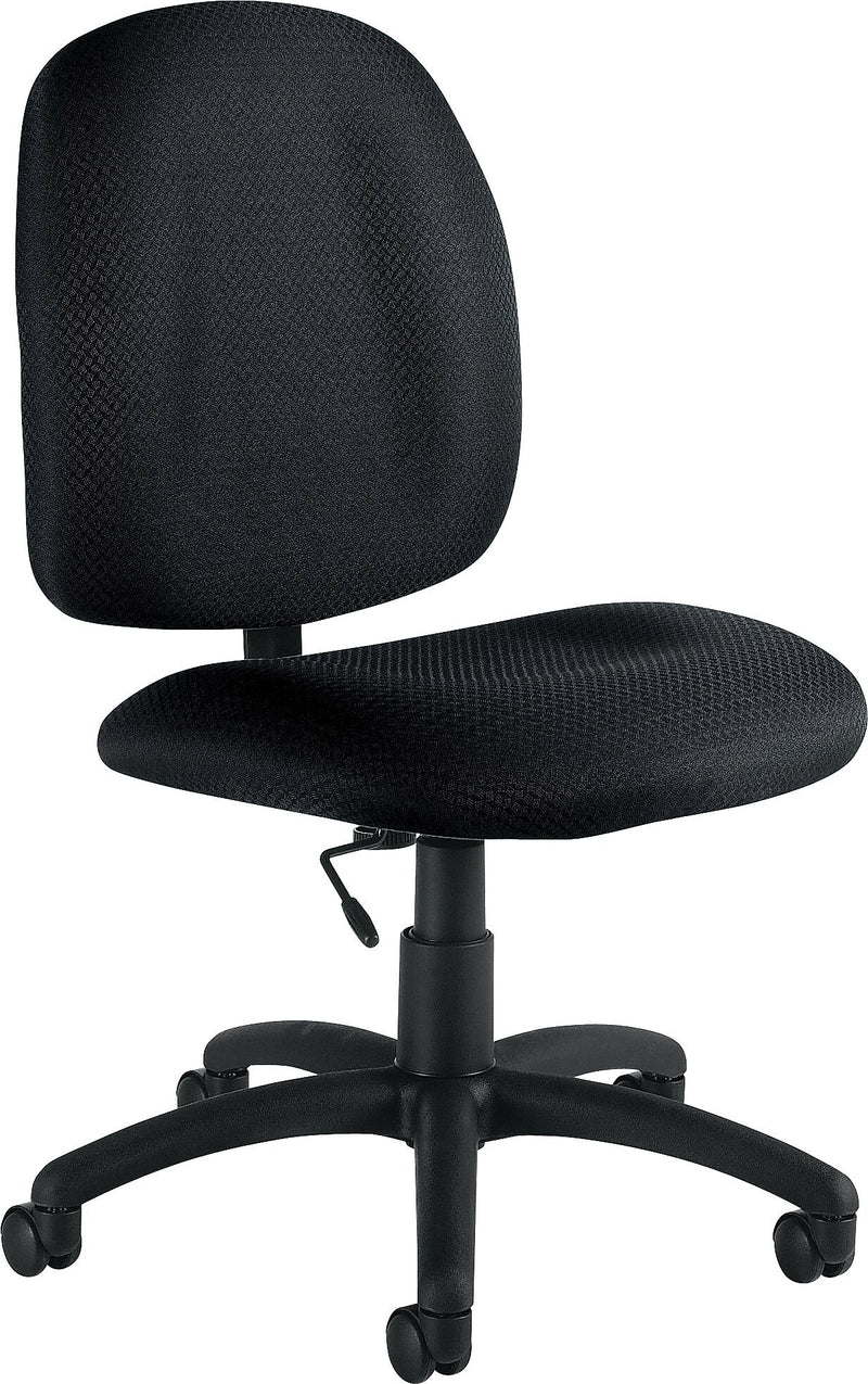 Offices To Go Fabric Armless Task Chair, Black (OTG11650-QL10)