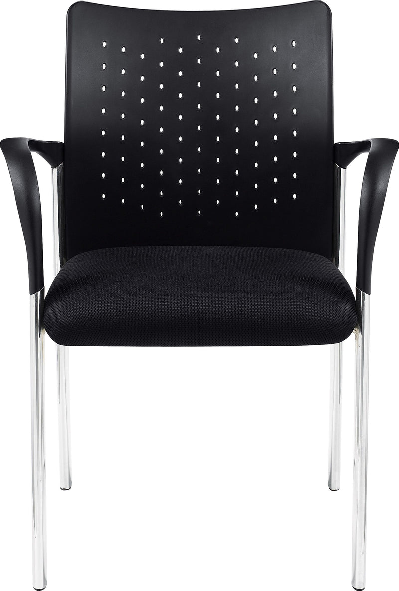 Offices To Go Fabric Guest Chair, Black, 2/Carton (TDOTG11740B)